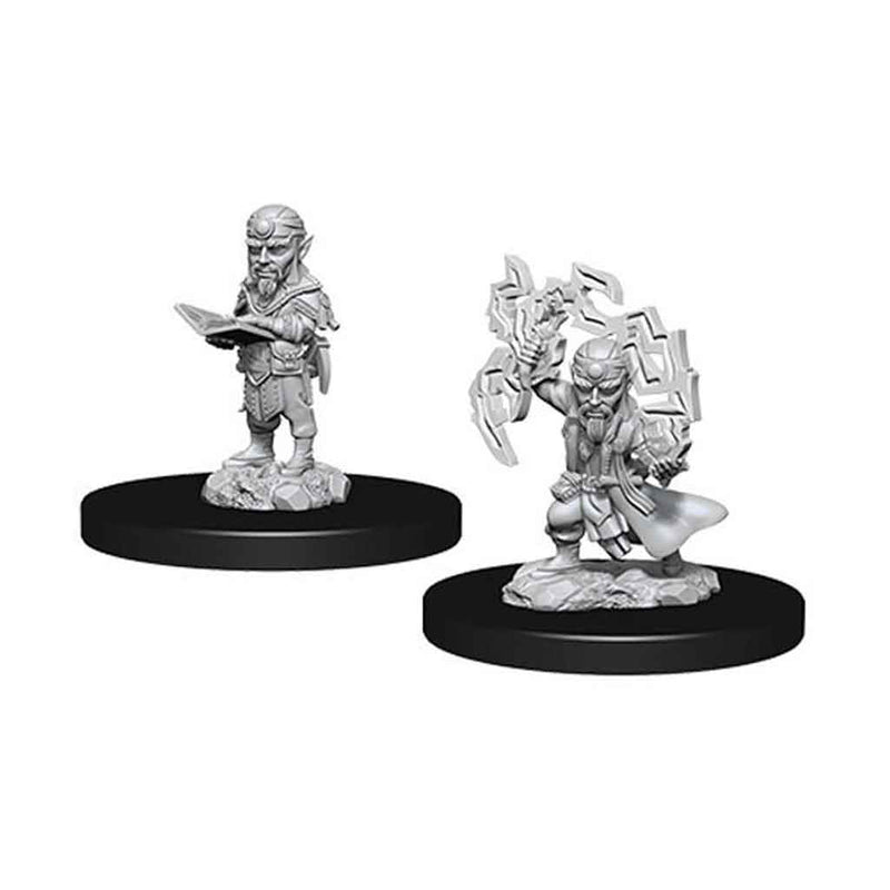 Gnome Male Sorcerer Deep Cuts Unpainted Miniatures - Bea DnD Games