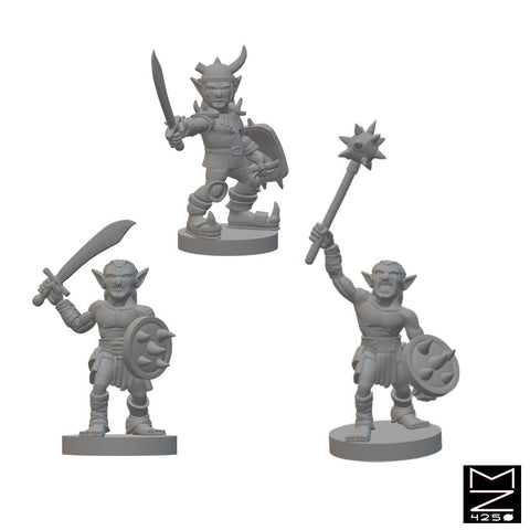 Goblin Band 1 | BeaMini Unpainted D&D Miniatures - Bea DnD Games