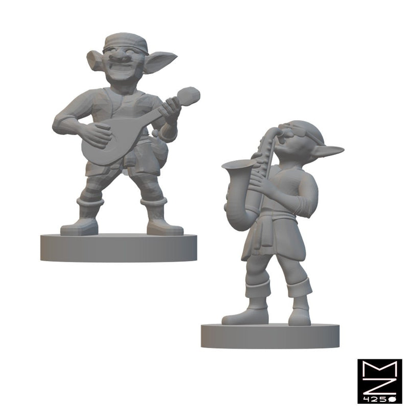 Goblin Bards | BeaMini Unpainted RPG Miniatures - Bea DnD Games