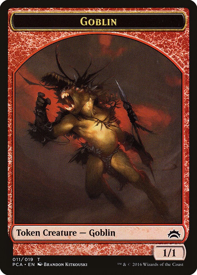 Goblin // Boar Double-Sided Token [Planechase Anthology Tokens] - Bea DnD Games