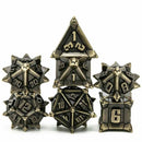 Goblin Grenade 7 Piece Metal Polyhedral Dice Set & Dice Case - Bea DnD Games