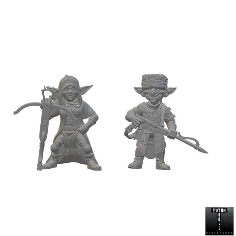 Goblin Rangers | BeaMini Unpainted RPG Miniatures - Bea DnD Games