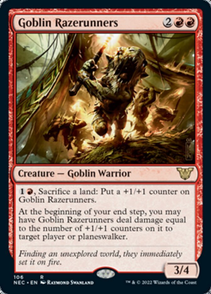 Goblin Razerunners [Kamigawa: Neon Dynasty Commander] - Bea DnD Games