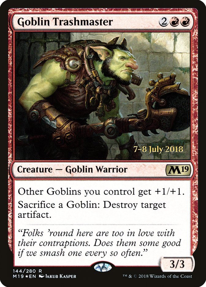 Goblin Trashmaster [Core Set 2019 Prerelease Promos] - Bea DnD Games