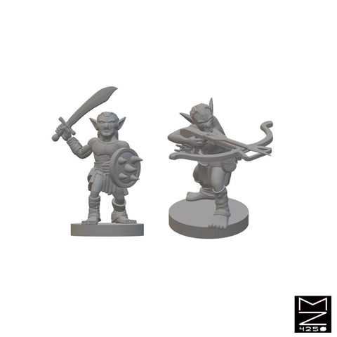 Goblins (Group 1) | BeaMini Unpainted D&D Miniatures - Bea DnD Games