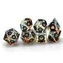 Gold Helios - Handcrafted Dice Set - Bea DnD Games