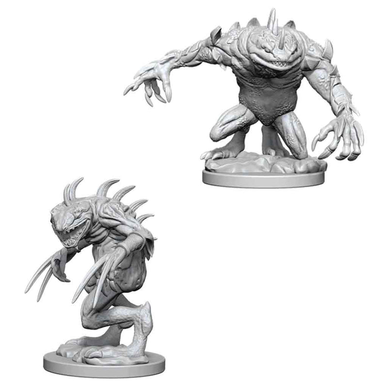 Gray Slaad & Death Slaad Nolzur's Marvelous Unpainted Miniatures - Bea DnD Games