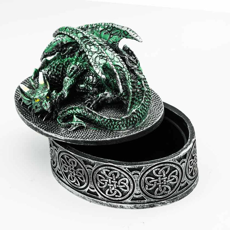 Green Dragon Dice Box - Bea DnD Games