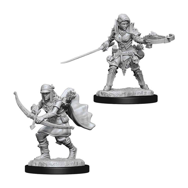 Half-Elf Female Ranger Deepcuts Unpainted Miniatures - Bea DnD Games