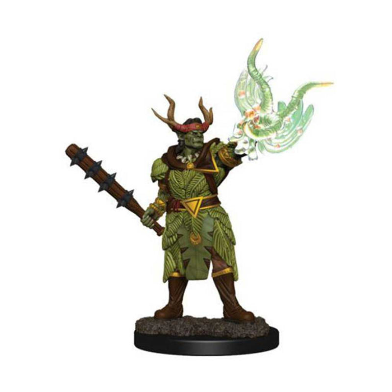 Half-Orc Druid (Male) Pathfinder Battles Premium Painted Figure - Bea DnD Games