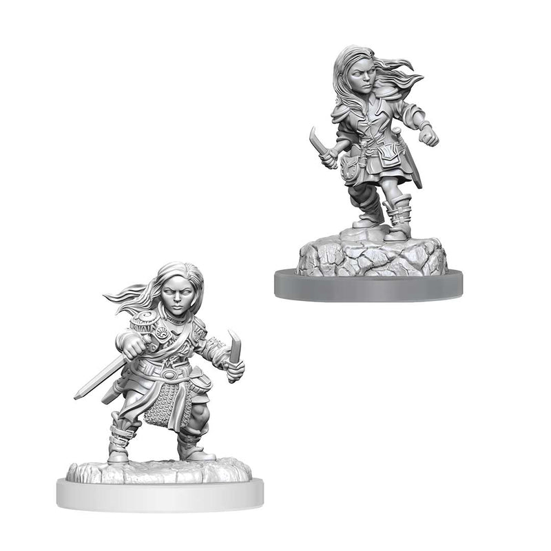 Halfling Female Rogue - Nolzurs Marvelous Unpainted Miniatures - Bea DnD Games