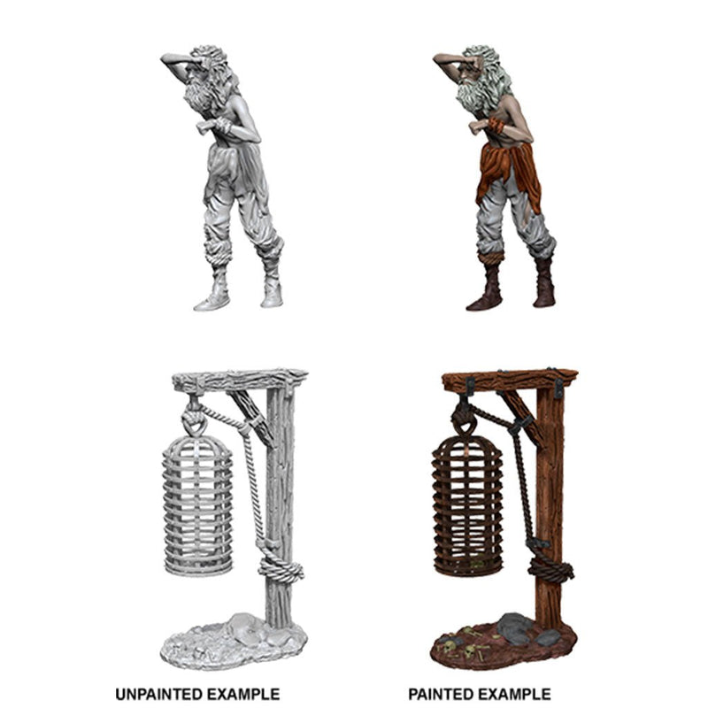 Hanging Cage - Deep Cuts Unpainted Miniatures - Bea DnD Games