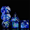 Heart of the Ocean Handcrafted Sharp Edge Dice Set & Dice Case - Bea DnD Games