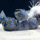 Heavenly Storms Handcrafted Sharp Edge Dice Set & Dice Case - Bea DnD Games
