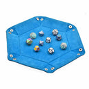 Hexagon Dice Tray - Blue - Bea DnD Games
