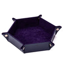 Hexagon Dice Tray - Dark Purple - Bea DnD Games