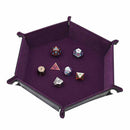 Hexagon Dice Tray - Purple - Bea DnD Games