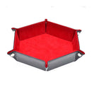 Hexagon Dice Tray - Red - Bea DnD Games