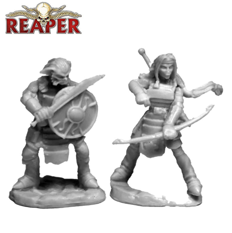 Hobgoblin Warriors (2)- Dark Heaven Bones Unpainted Miniatures by Reaper Miniatures - Bea DnD Games