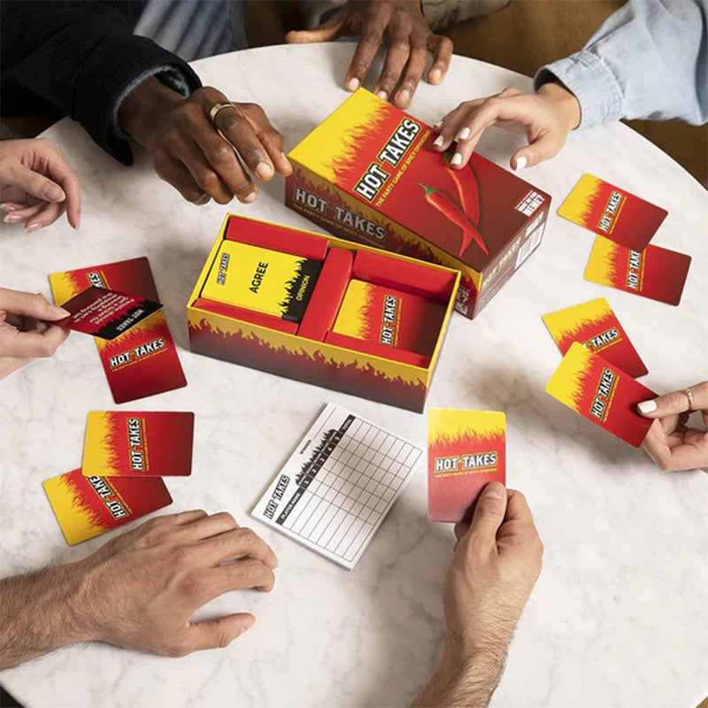 Hot Takes - The Spicy Opinion Party Game for 3-8 Players - Bea DnD Games