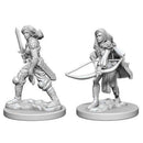 Human Fighter (Female) Deepcuts Unpainted Miniatures - Bea DnD Games