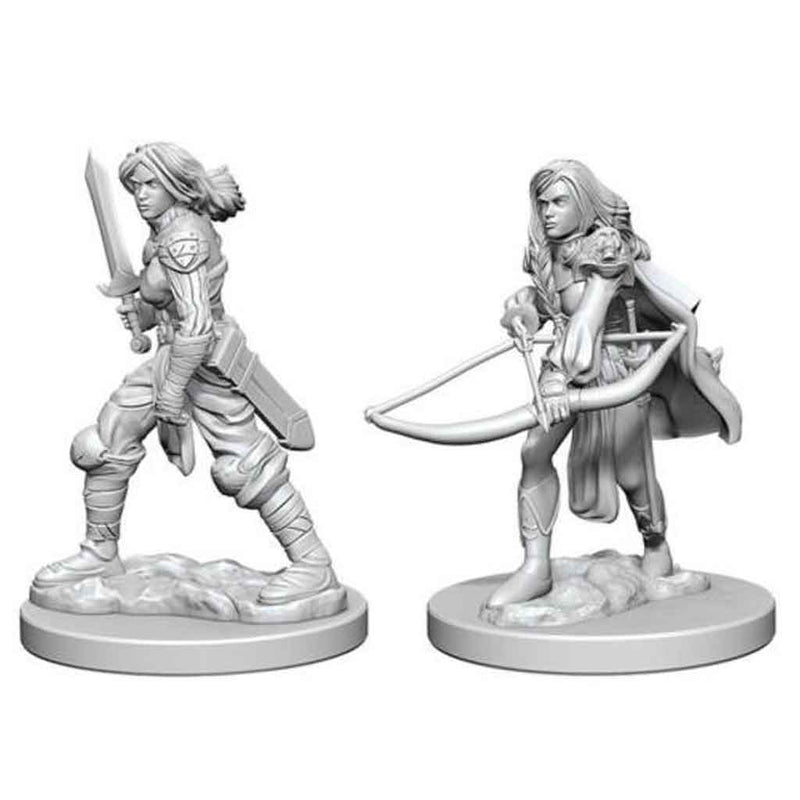 Human Fighter (Female) Deepcuts Unpainted Miniatures - Bea DnD Games