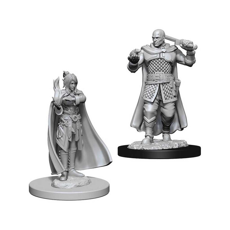 Human Ranger and Moon Elf Sorcerer Nolzurs Marvelous Unpainted Miniatures - Bea DnD Games