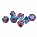 Infinite Cosmos - 7 Piece Polyhedral Dice Set + Dice Bag - Bea DnD Games