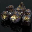 Intergalactic Artificer - 7 Piece Polyhedral Dice Set + Dice Bag - Bea DnD Games