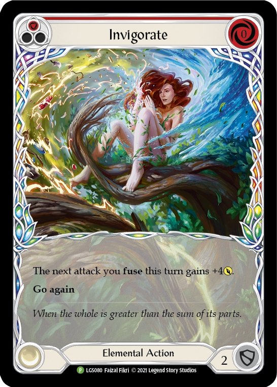 Invigorate (Red) [LGS080] (Promo) Rainbow Foil - Bea DnD Games