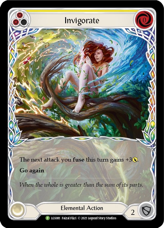 Invigorate (Yellow) [LGS081] (Promo) Rainbow Foil - Bea DnD Games