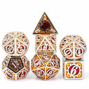 Jewels of Eberron 7 Piece Metal Polyhedral Dice Set & Dice Case - Bea DnD Games