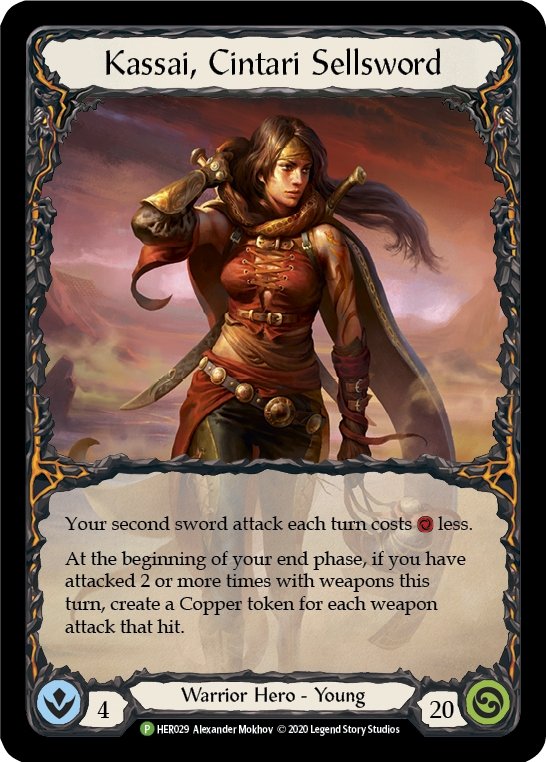 Kassai, Cintari Sellsword [HER029] (Promo) Cold Foil - Bea DnD Games