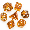 Ki Strike - 7 Piece Polyhedral Dice Set + Dice Bag - Bea DnD Games