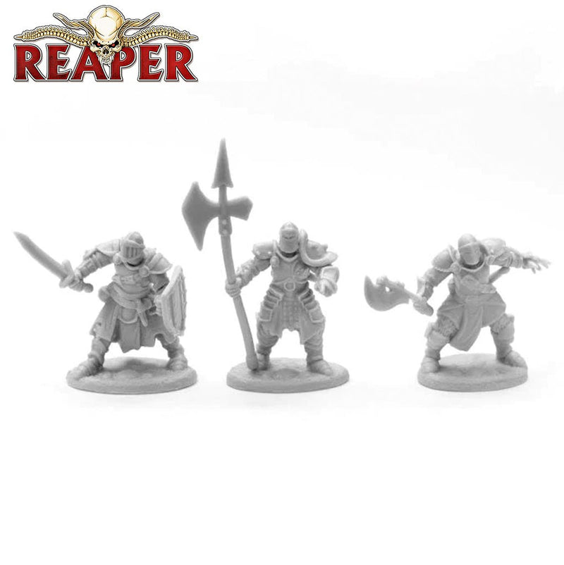 Knights of the Realm - Dark Heaven Bones Unpainted Miniatures by Reaper Miniatures - Bea DnD Games