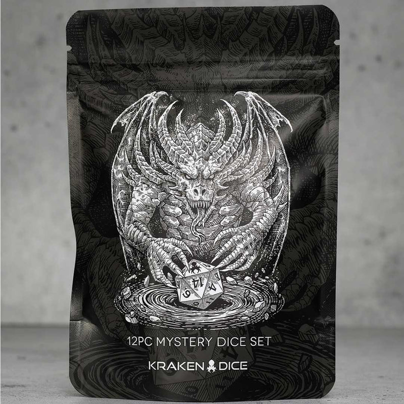Kraken Dice 12 Piece Mystery Dice Bag - Bea DnD Games