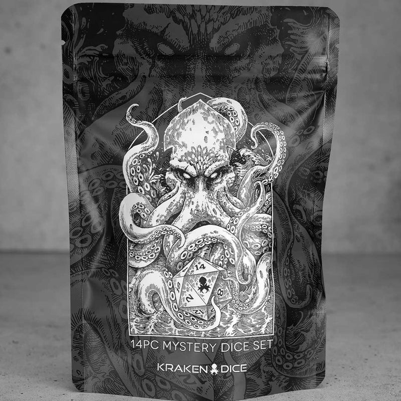 Kraken Dice 14 Piece Mystery Dice Bag - Bea DnD Games