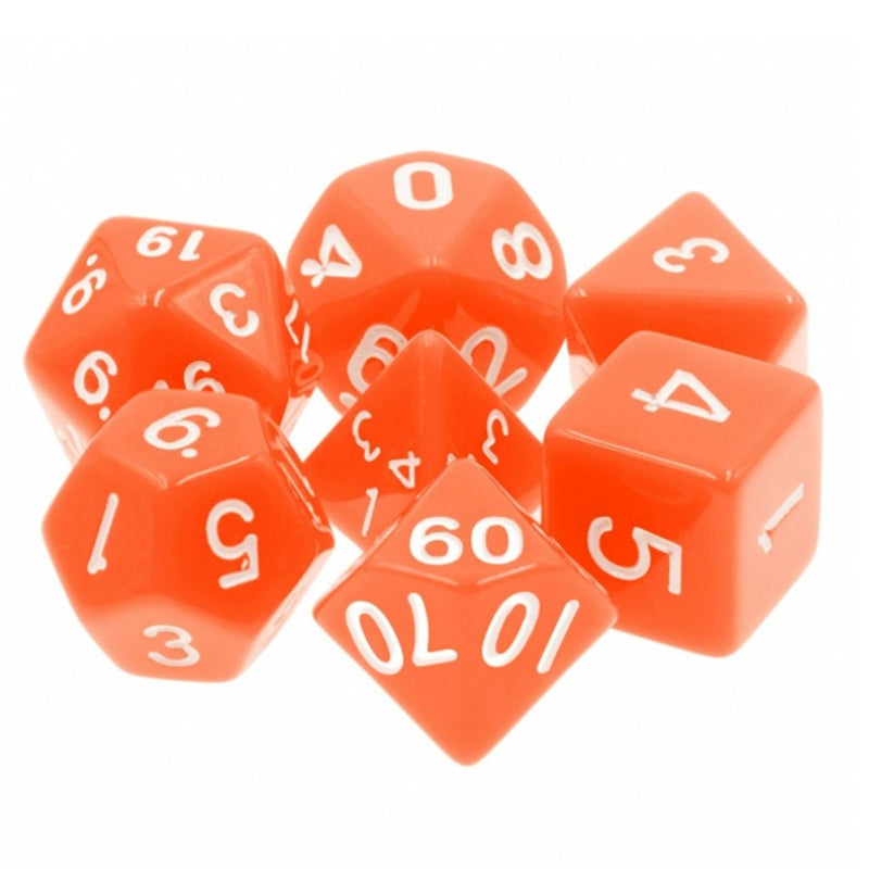 Level Four - 7 Piece Polyhedral Dice Set + Dice Bag - Bea DnD Games