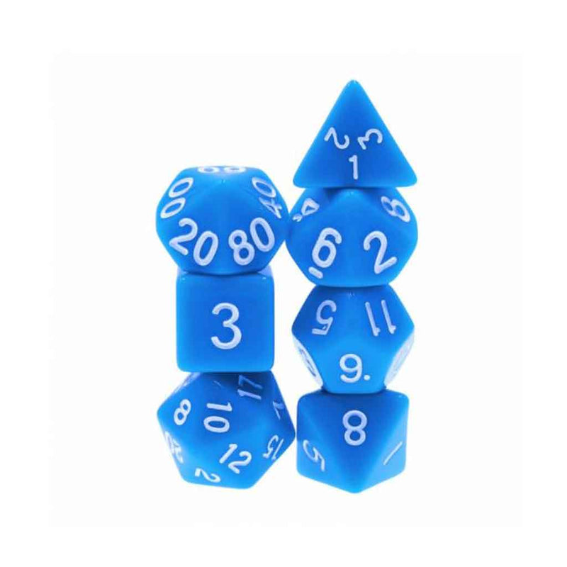 Level One - 7 Piece Polyhedral Dice Set + Dice Bag - Bea DnD Games