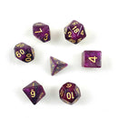 Lich Lords Embrace - 7 Piece Polyhedral Dice Set + Dice Bag - Bea DnD Games
