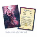 Limited Edition Frozen Heart 14pc Dice Set by Kraken Dice + Dice Bag - Bea DnD Games