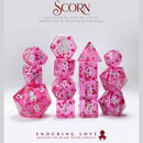 Limited Edition Scorn 14pc Dice Set by Kraken Dice + Dice Bag - Bea DnD Games