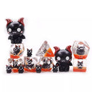 Little Devils - 7 Piece Polyhedral Dice Set + Dice Bag - Bea DnD Games