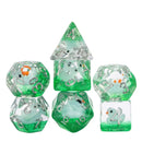 Little Quackers - 7 Piece Polyhedral Dice Set + Dice Bag - Bea DnD Games