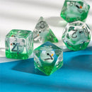 Little Quackers - 7 Piece Polyhedral Dice Set + Dice Bag - Bea DnD Games
