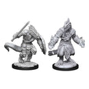 Lizardfolk Barbarian & Lizardfolk Cleric Nolzur's Marvelous Unpainted Miniatures - Bea DnD Games