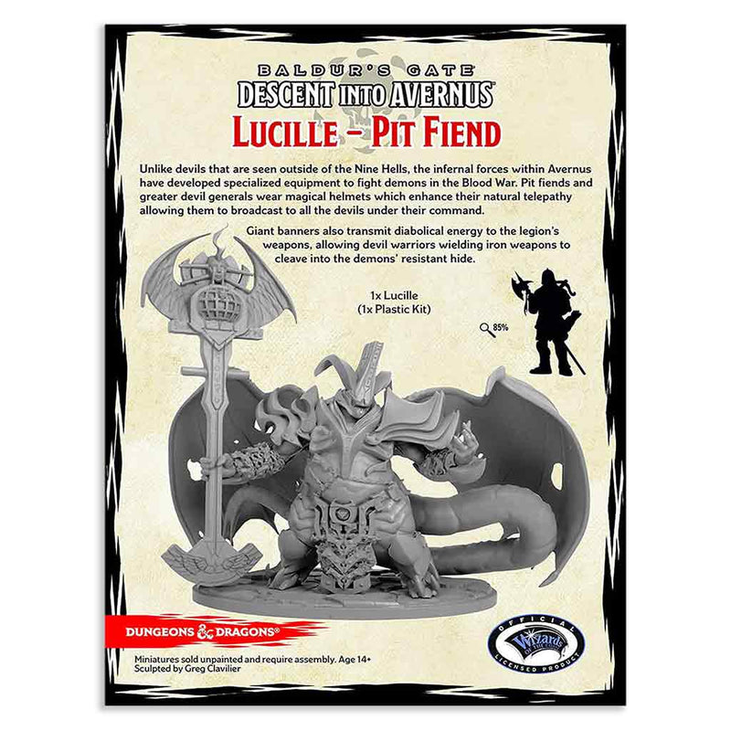 Lucille - Pit Fiend - Baldurs Gate Descent into Avernus D&D Collectors Series Unpainted Miniatures - Bea DnD Games