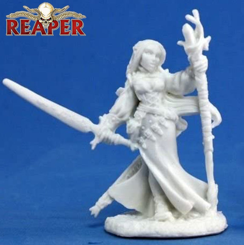 Lysette, Elf Wizard - Dark Heaven Bones Unpainted Miniatures by Reaper Miniatures - Bea DnD Games