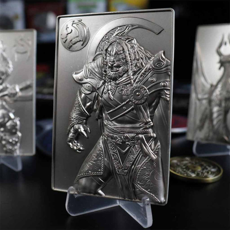 Magic the Gathering Limited Edition Silver Plated Ajani Goldmane Metal Collectible - Bea DnD Games