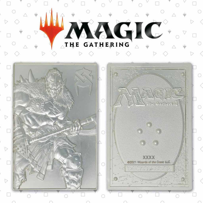 Magic the Gathering Limited Edition Silver Plated Garruk Wildspeaker Metal Collectible - Bea DnD Games
